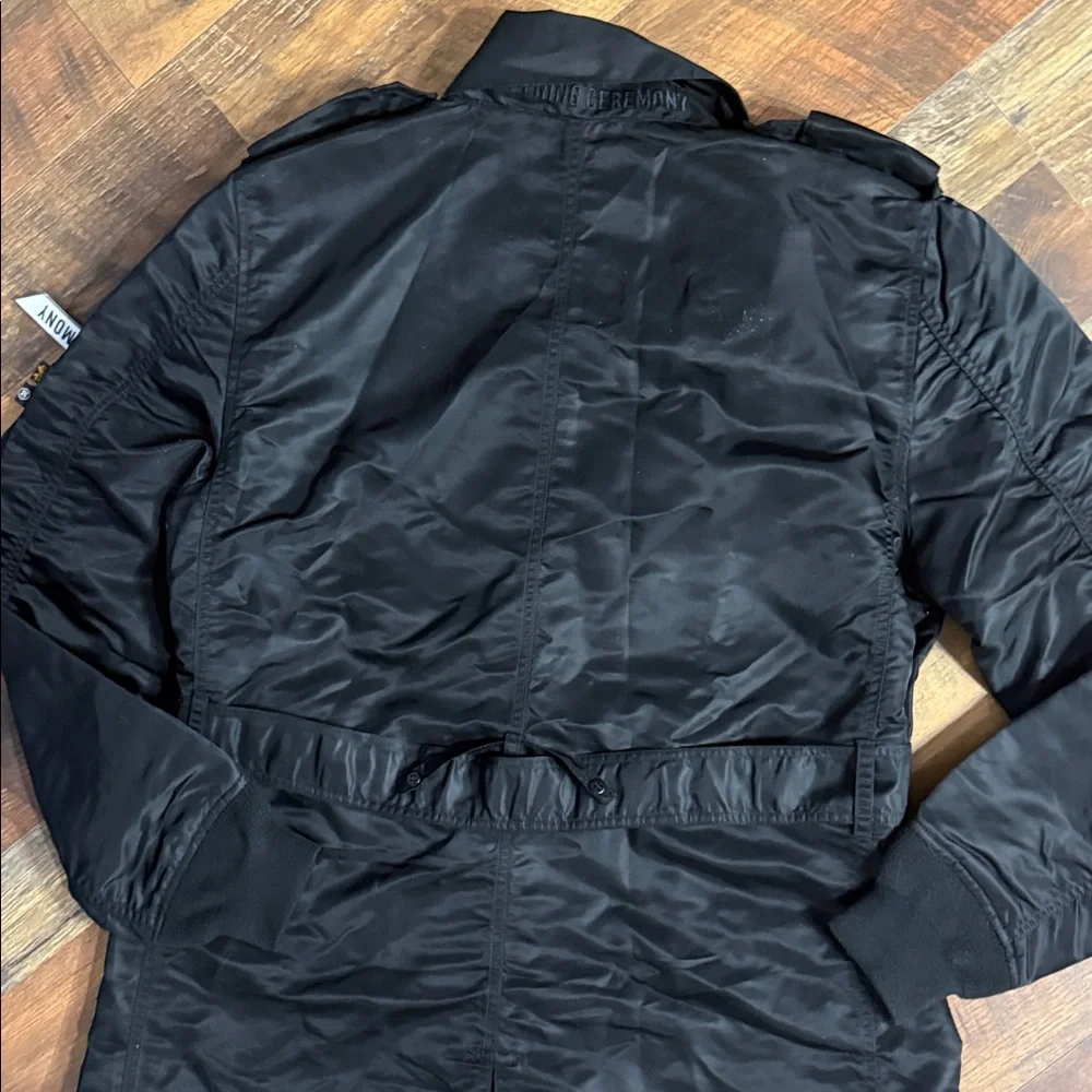 RARE Alpha Industries x Opening Ceremony Nylon Trench Coat - Black